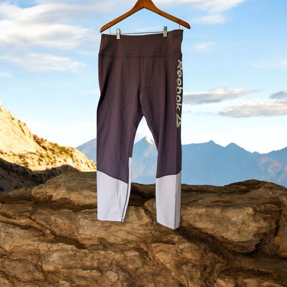 Reebok Women's Legging Sz XL Violet High Rise Active‎ WearTraining Running